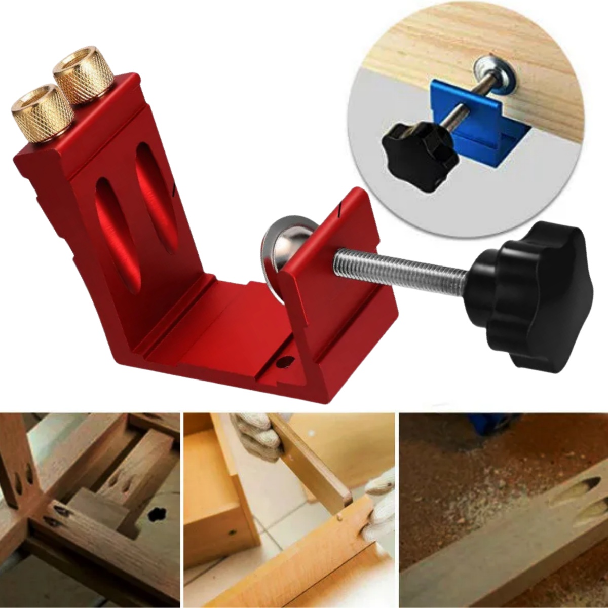 Pocket Hole Jig - 1 Set Pocket Hole Jig for