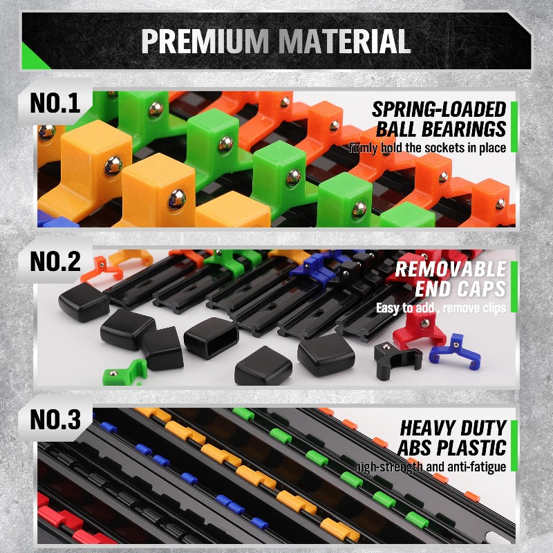 18-Piece Socket Organizer Set  - đánh giá và giá Tool Chest Cabinet