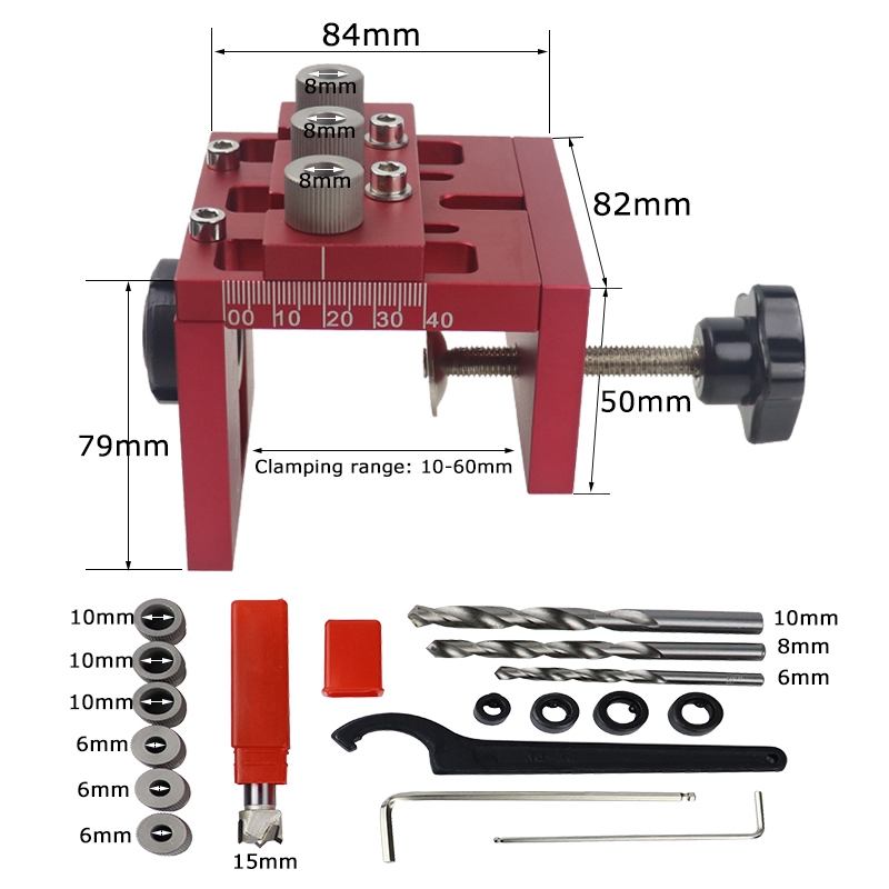 Removable 3 in 1 Doweling Jig  - đánh giá và giá Pocket Hole Jig