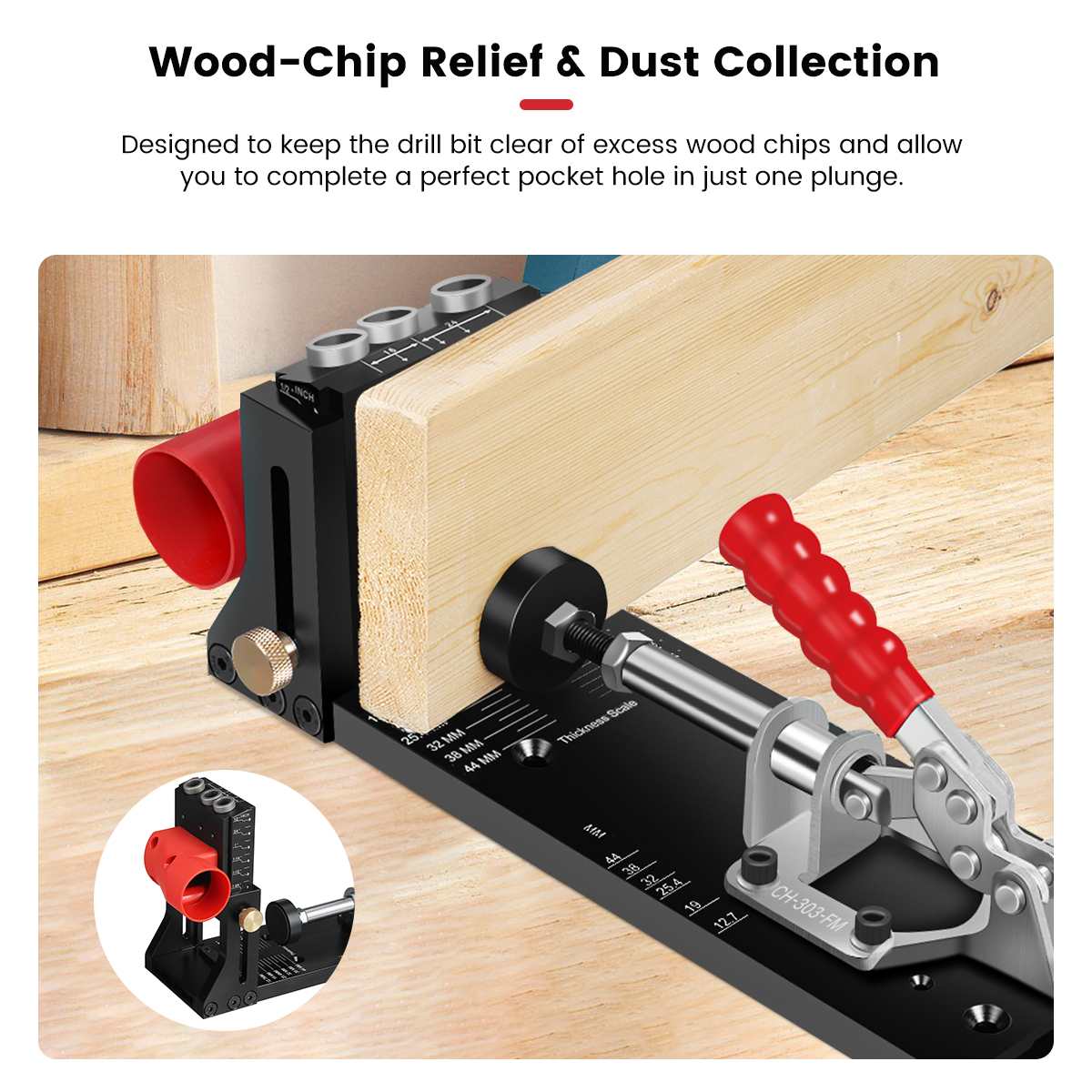 ENJOYWOOD XK4 Woodworking Incl - đánh giá và giá Pocket Hole Jig