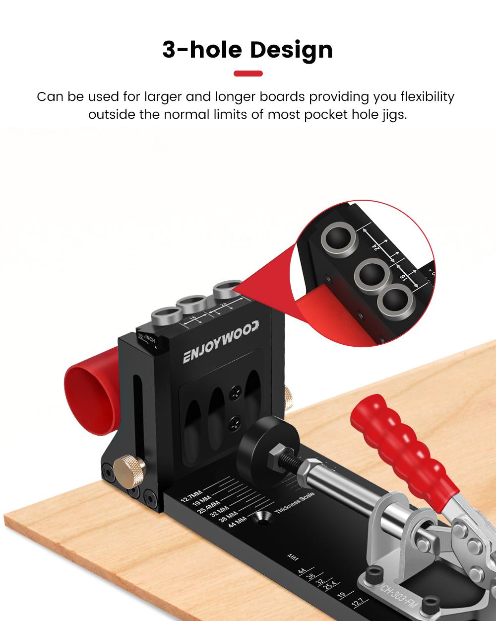 ENJOYWOOD XK4 Woodworking Incl - đánh giá và giá Pocket Hole Jig