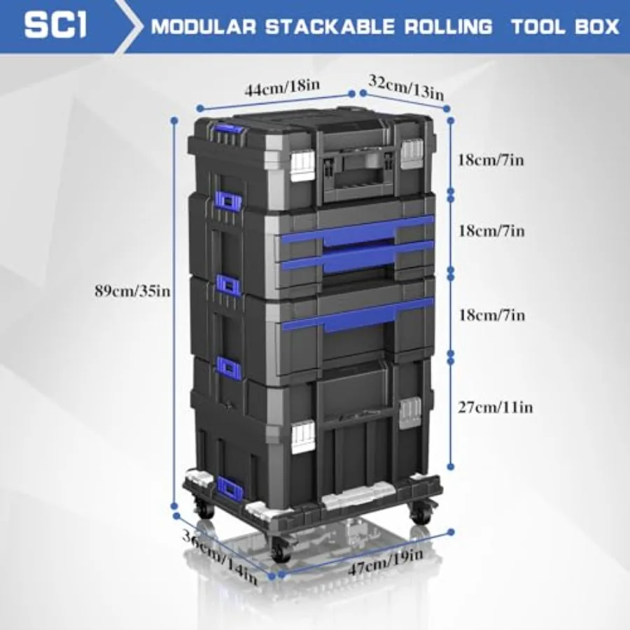 5 Tier Stackable Tool Box with - đánh giá và giá Workshop Tools Uses